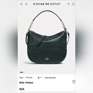 Coach Black Leather Shoulder Bag